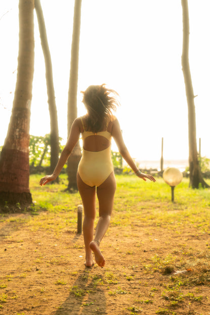 AINE Yellow One Piece Swimsuit