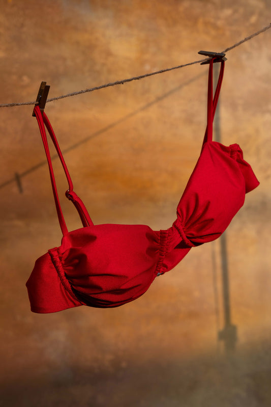INANNA Red Underwire Bikini Top