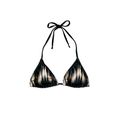 DARK RIPPLE TRIANGLE BIKINI TOP