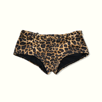 WILD HIT LEOPARD PRINT SWIM SHORTS