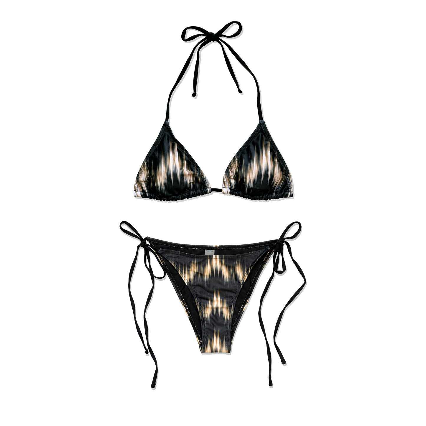 DARK RIPPLE TRIANGLE BIKINI SET