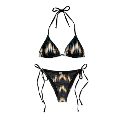 DARK RIPPLE TRIANGLE BIKINI SET
