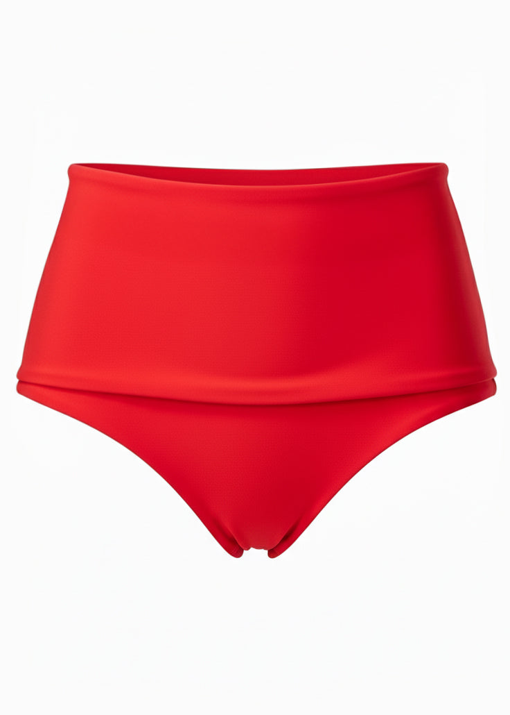 INANNA CLASSIC RED HIGH WAIST BIKINI SET